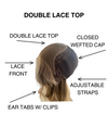 # 8149 GARDEAUX DELUXE DOUBLE LACE TOP WIG (SMALL CAP)