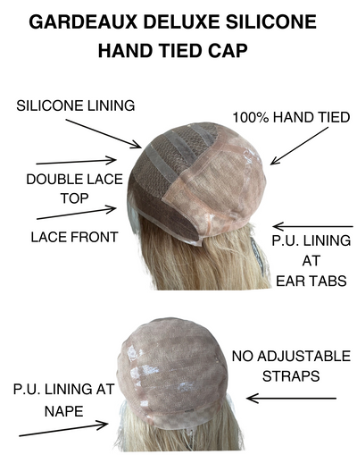 # 8148 GARDEAUX DELUXE HAND TIED SILICONE LINED GRIPPER  WIG (MEDIUM CAP)